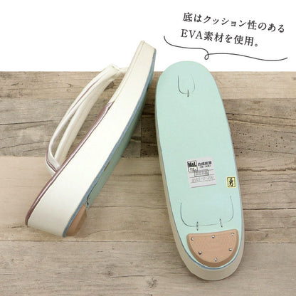 【ツートンカラー 草履】全2色 ピンク パープル フリーサイズ 23.0～24.5cm 洒落草履 レディース ホワイト アイボリー 合皮 おしゃれ モダン M L 白 パステル バイカラー パールカラー ぞうり 女性 女物 和服履物 小紋 紬 着物 和装小物
