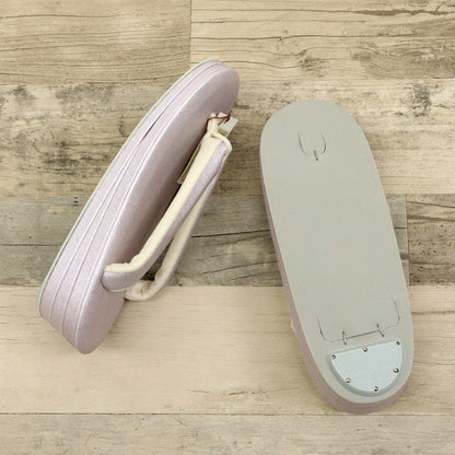 綿草履 全5色 Mサイズ M&Lサイズ フリーサイズ 23.0～24.5cm シンプル 洒落草履 レディース ブルー パープル ピンク ベージュ ブラウン コットン おしゃれ モダン パールカラー ワンサイズ ぞうり 女性 女物 和服履物 小紋 紬 着物 和装小物 k24-61